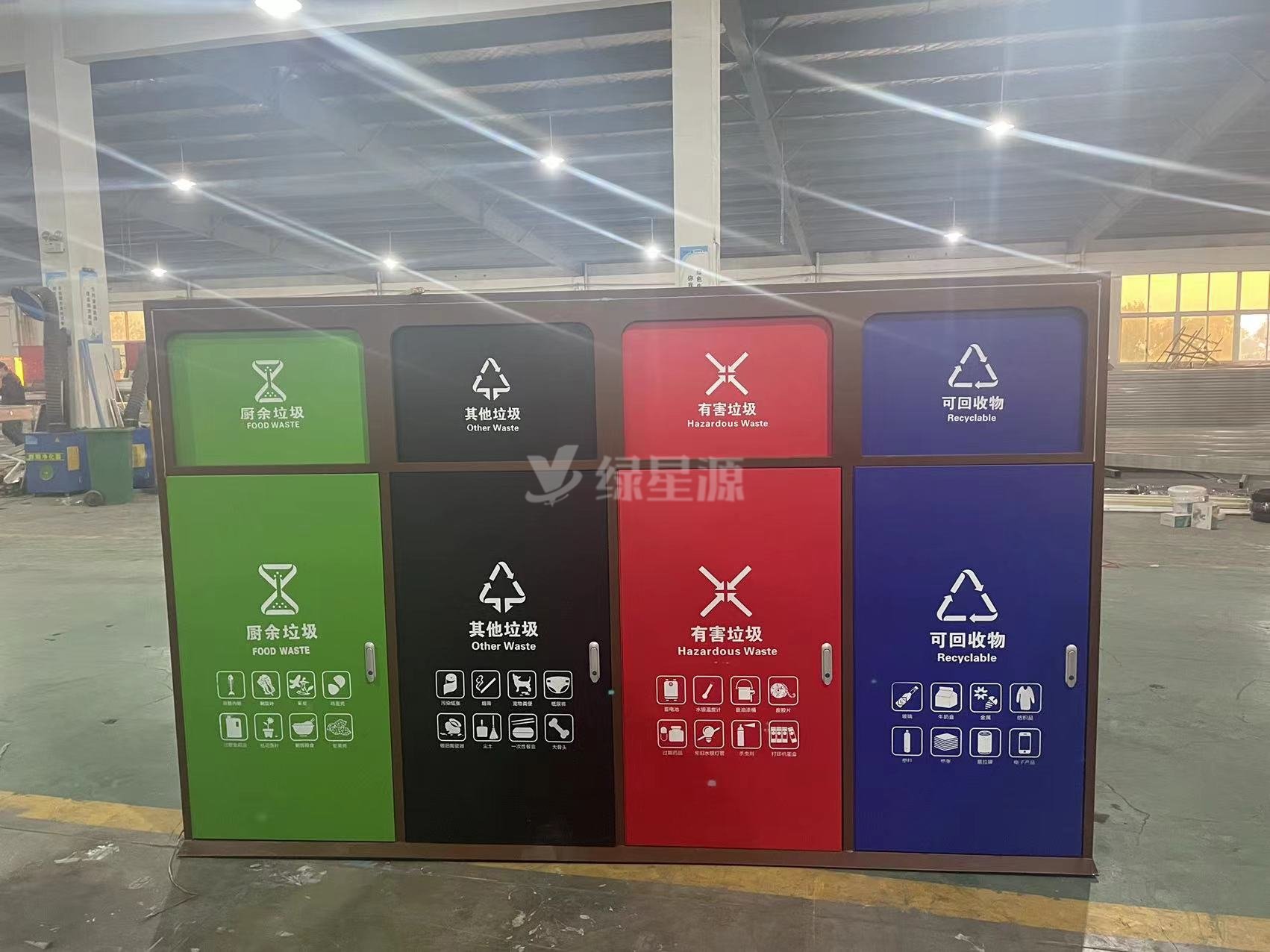 山東感應開門垃圾箱房案例配圖一